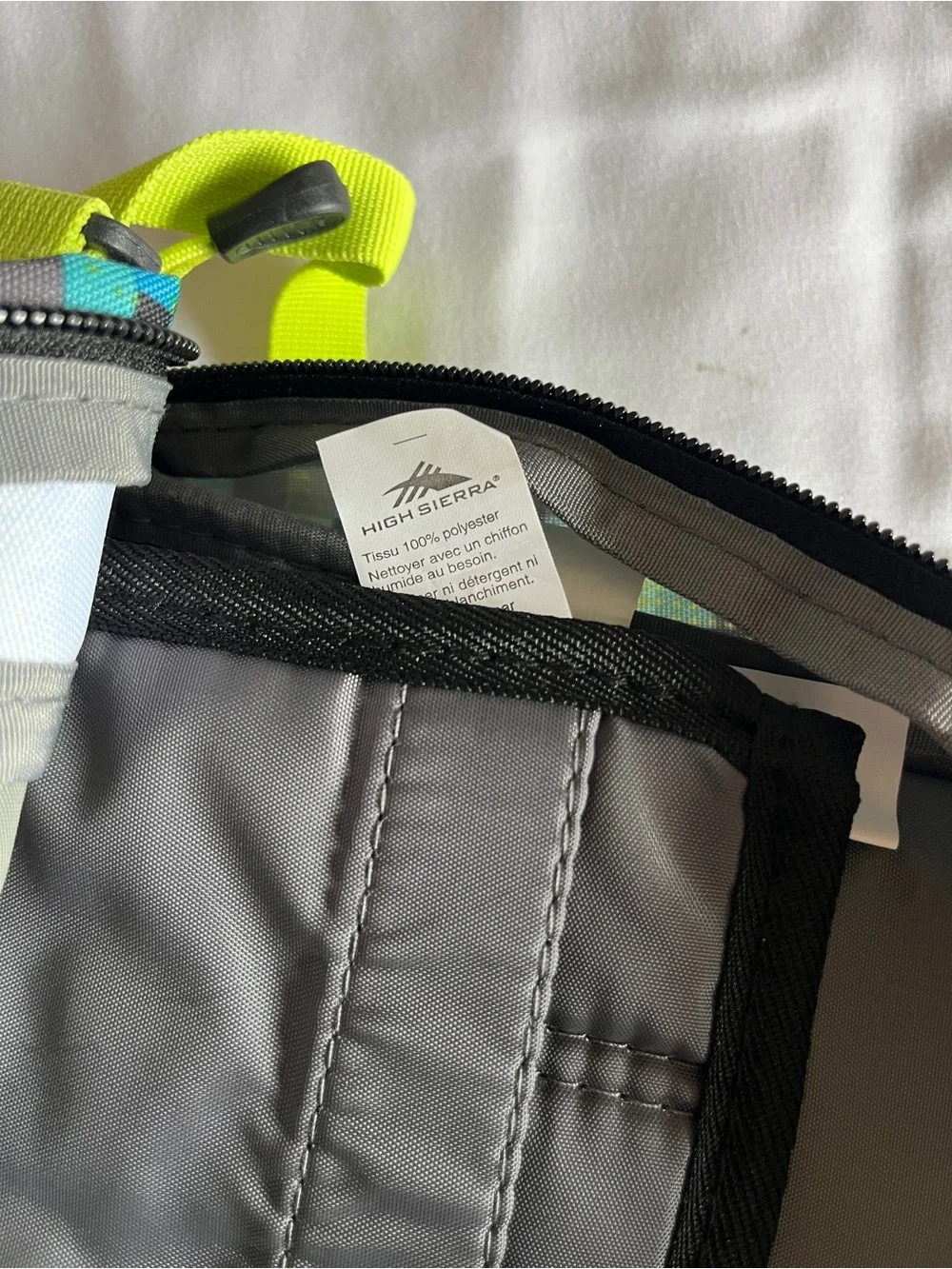 High Sierra GRIP Laptop Backpack Black Neon Green Tech Spot Geometric Digi Camo